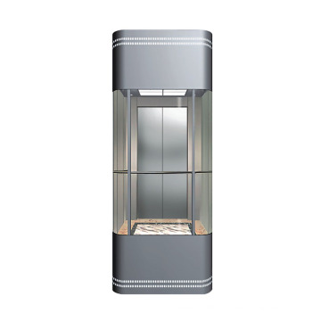 Glass Round And Mirror Panoramic Passenger Elevator With High Safety